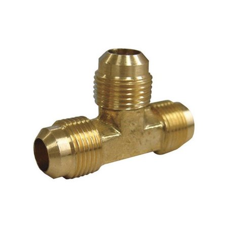SWIVEL PRO SERIES 0.37 Flare x 0.37 Flare x 0.37 in. Yellow Brass Lead Free Flare Tee Compression SW153395